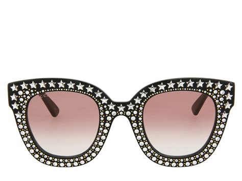 gucci sunglasses for women 2022|Gucci bedazzled sunglasses.